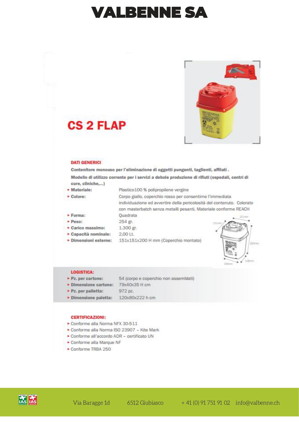 Contenitore CS FLAP 2