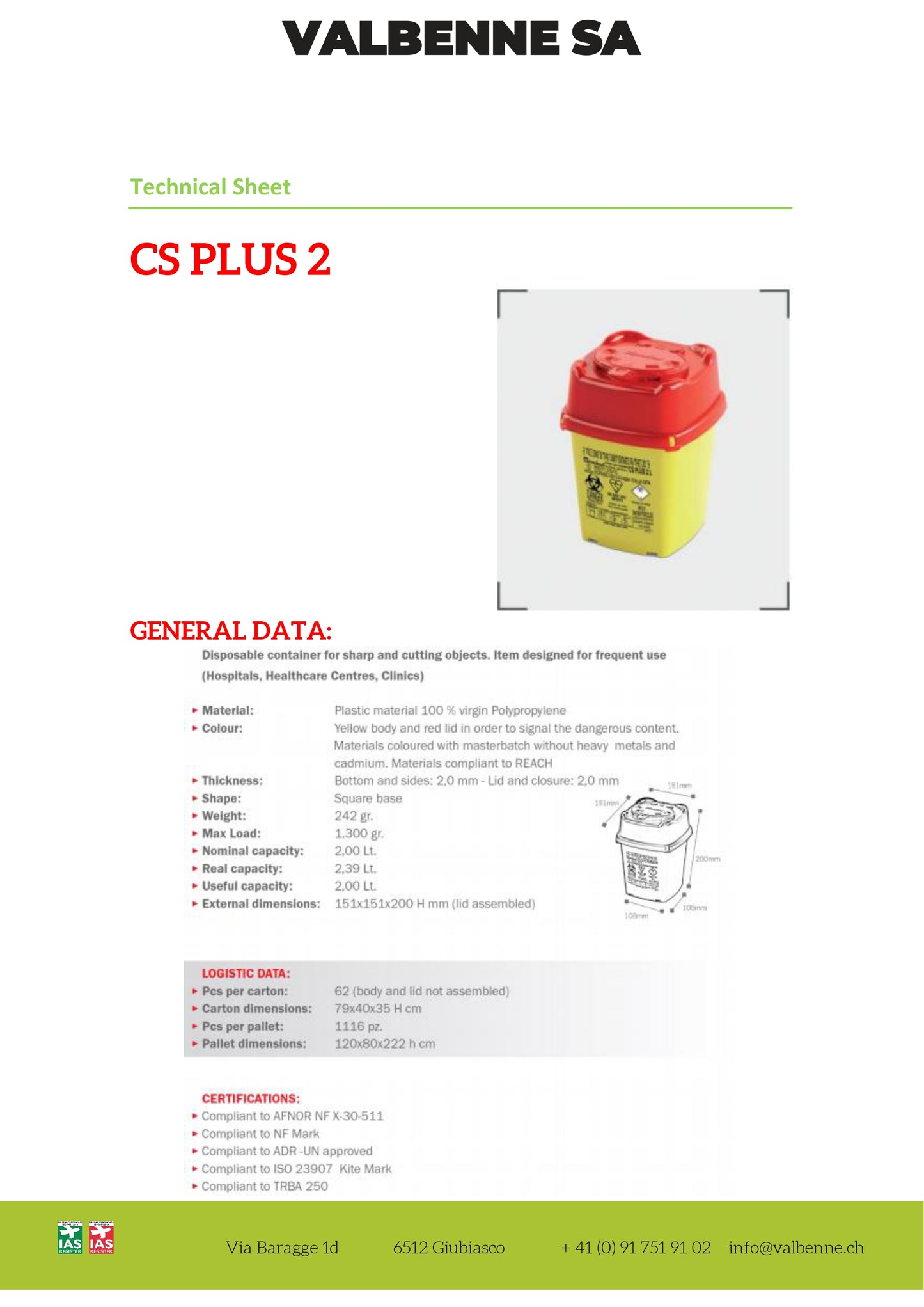 Contenitore CS PLUS 2