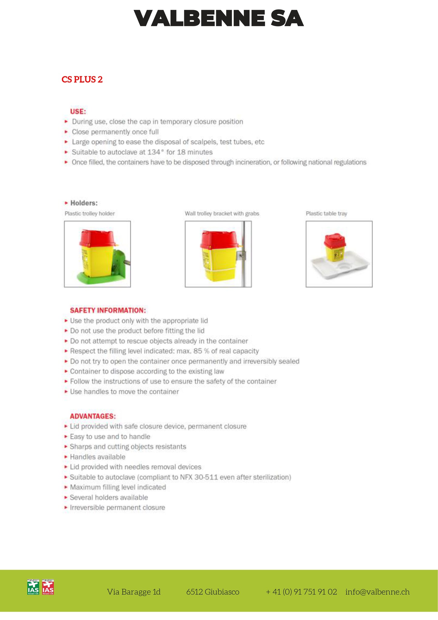 Contenitore CS PLUS 2