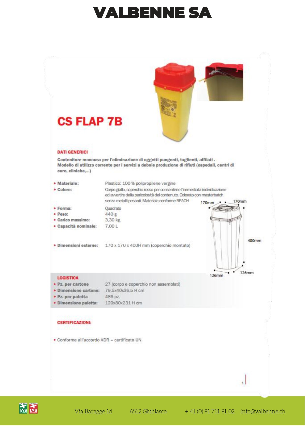 Contenitore CS FLAP 7B