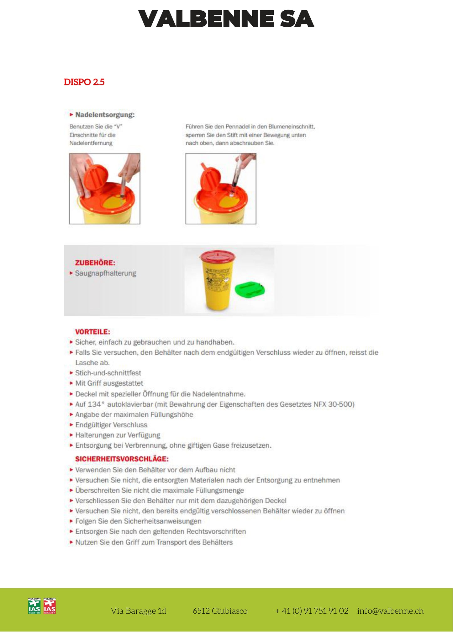 Contenitore DISPO 2.5