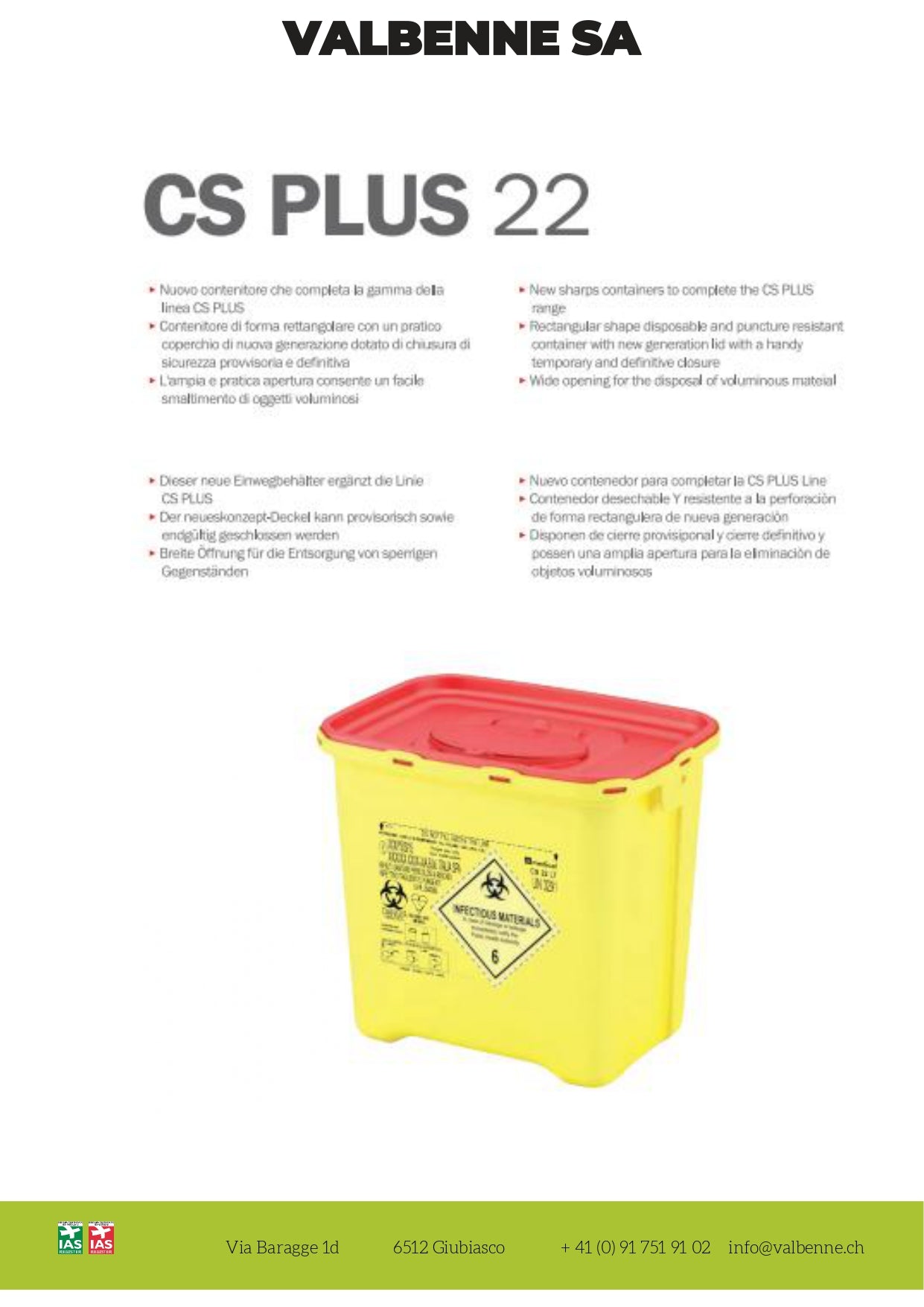 Contenitore CS PLUS 22